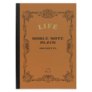Life Noble Notebook - 8" x 12", A4, Brown, Blank