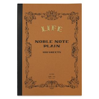 Life Noble Notebook - 7" x 10", B5, Brown, Blank