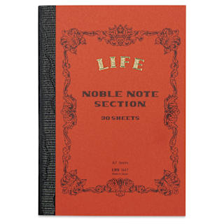 Life Noble Notebook - 3" x 4", A7, Orange, Grid
