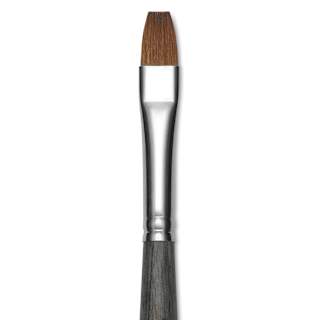 Da Vinci Colineo Synthetic Kolinsky Sable Brush - Flat, Size 8, Long Handle