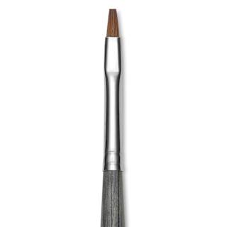 Da Vinci Colineo Synthetic Kolinsky Sable Brush - Flat, Size 0, Long Handle