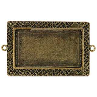 Ranger Ice Milan Bezel - Rectangle, Antique Bronze, 5.2 cm x 3.4 cm