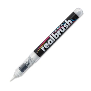 Karin Realbrush Pigment Marker - White, 4 mm, Brush Tip