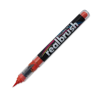 Karin Realbrush Pigment Marker - Orange Red, 4 mm, Brush Tip