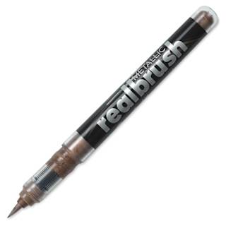 Karin Realbrush Metallic Marker - Copper 8596, 4 mm, Brush Tip