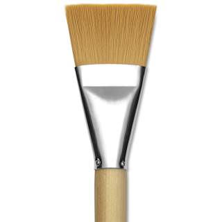 Silver Brush Silver Jumbo Golden Synthetic Brush - Flat, Mid-Handle, Size 40
