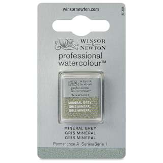 Winsor & Newton Professional Watercolor - Mineral Gray, Half Pan