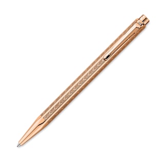 Caran d'Ache Ecridor Chevron Ballpoint Pen - Rose Gold