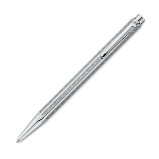 Caran d'Ache Ecridor Chevron Ballpoint Pen - Platinum Coated