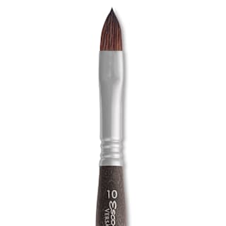Escoda Versatil Travel Brush - Filbert, Short Handle, Size 10