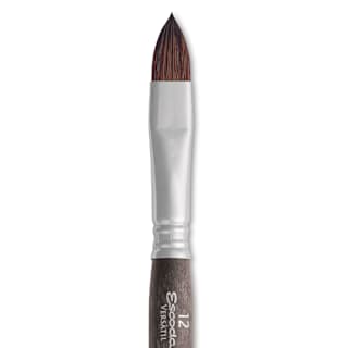 Escoda Versatil Travel Brush - Filbert, Short Handle, Size 12
