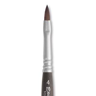 Escoda Versatil Travel Brush - Filbert, Short Handle, Size 4