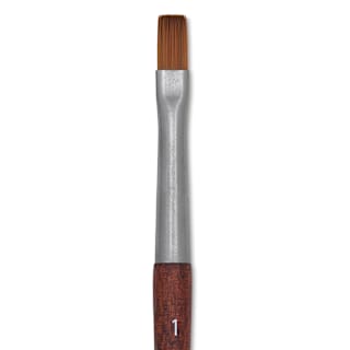 Raphaël Precision Mini Brush - Flat, Short Handle, Size 1