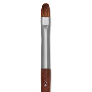 Raphaël Precision Mini Brush - Filbert, Short Handle, Size 2
