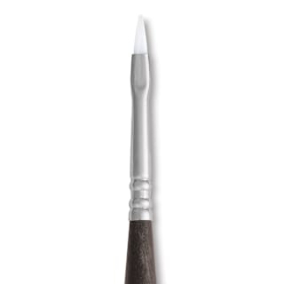 Escoda Perla Toray White Synthetic Travel Brush - Bright, Short Handle, Size 2