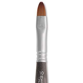 Escoda Prado Tame Synthetic Travel Brush - Bright, Short Handle, Size 10