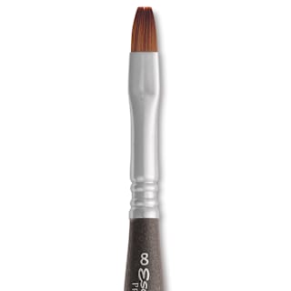 Escoda Prado Tame Synthetic Travel Brush - Bright, Short Handle, Size 8