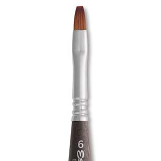 Escoda Prado Tame Synthetic Travel Brush - Bright, Short Handle, Size 6