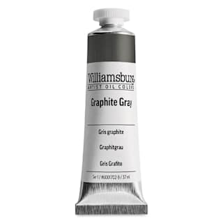 Williamsburg Handmade Oil Paint - Graphite Gray, 37 ml tube