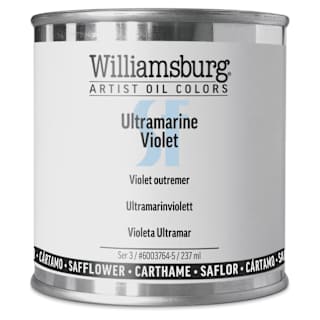 Williamsburg Handmade Safflower Oil Color - Ultramarine Violet, 8 oz can