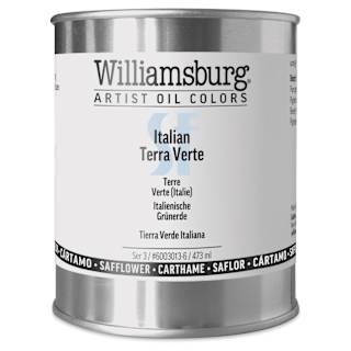 Williamsburg Handmade Safflower Oil Color - Italian Terra Verte, 16 oz can