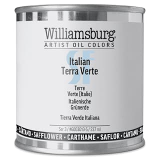 Williamsburg Handmade Safflower Oil Color - Italian Terra Verte, 8 oz can