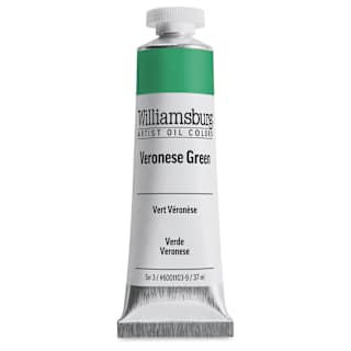 Williamsburg Handmade Oil Paints - Veronese Green, 37 ml tube