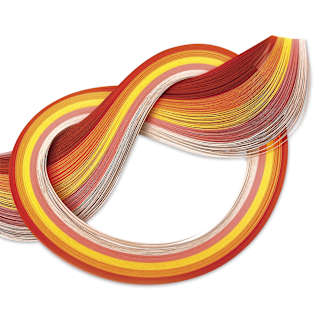Quilled Creations Mixed Quilling Papers - Orange Shades, Pkg of 100