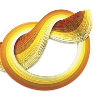 Quilled Creations Mixed Quilling Papers - Yellow Shades, Pkg of 100