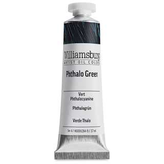 Williamsburg Handmade Oil Paint - Phthalo Green, 37 ml tube