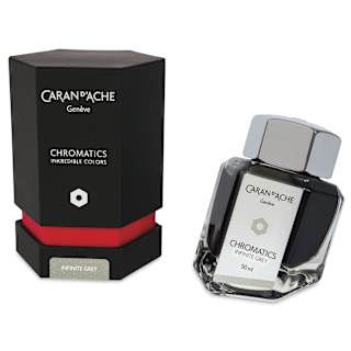 Caran d'Ache Chromatics Ink - Infinite Grey, 50 ml Jar