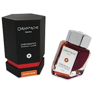Caran d'Ache Chromatics Ink - Electric Orange, 50 ml Jar