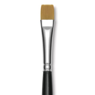 Trekell Synthetic Gold Taklon Brush - Bright, Long Handle, Size 10