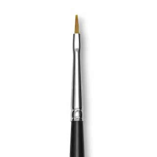 Trekell Synthetic Gold Taklon Brush - Bright, Long Handle, Size 0