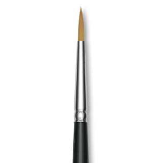 Trekell Synthetic Gold Taklon Brush - Round, Long Handle, Size 8