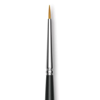 Trekell Synthetic Gold Taklon Brush - Round, Long Handle, Size 0
