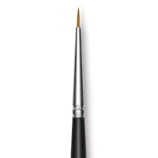 Trekell Synthetic Gold Taklon Brush - Round, Long Handle, Size 5/0