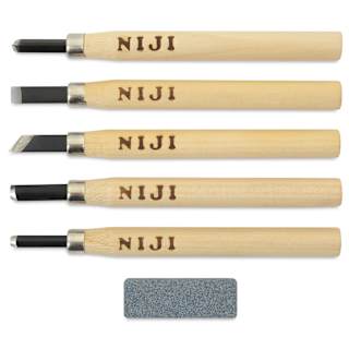Yasutomo Niji Woodcarving Knives - Set of 5