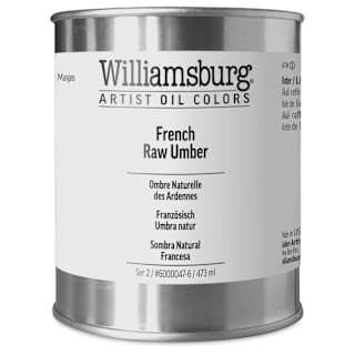Williamsburg Handmade Oil Paint - French Raw Umber, 16 oz can