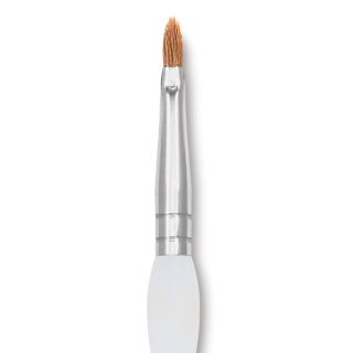 Royal & Langnickel Soft Grip Synthetic Sable Brushes - Filbert, Short Handle, Size 2