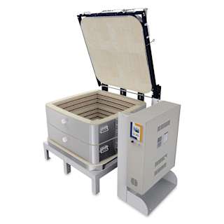 L&L Davinci Square Kiln - XB3218-D, Cone 10, 240V-1P, 59.2A, 18" H x 30-1/2" W x 30-1/2" D