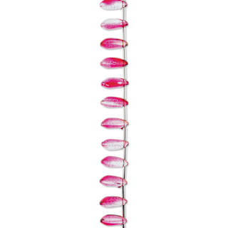 John Bead Crystal Lane DIY Glass Garden Bead Single Strand - Teardrops, Red