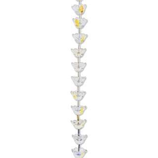 John Bead Crystal Lane DIY Glass Garden Bead Single Strand - Flowers, Crystal Aurora Borealis