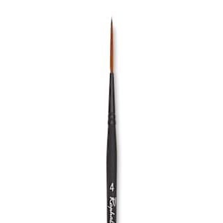 Raphaël Stradivarius Synthetic Kolinsky Sable Brush - Rigger, Size 4, Short Handle