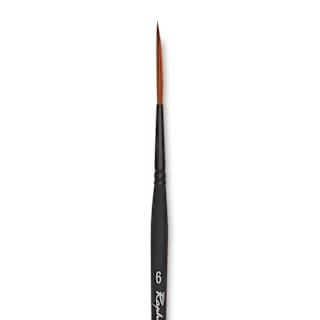 Raphaël Stradivarius Synthetic Kolinsky Sable Brush - Rigger, Size 6, Short Handle