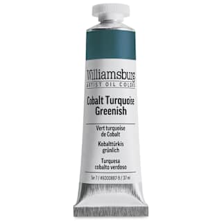 Williamsburg Handmade Oil Paint - Cobalt Turquoise Greenish, 37 ml tube