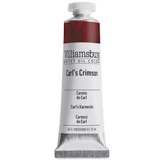 Williamsburg Handmade Oil Paint - Carl's Crimson, 37 ml tube