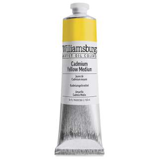 Williamsburg Handmade Oil Paints - Cadmium Yellow Medium, 150 ml tube