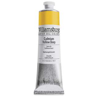 Williamsburg Handmade Oil Paint - Cadmium Yellow Deep, 150 ml tube