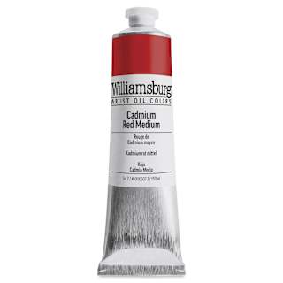 Williamsburg Handmade Oil Paint - Cadmium Red Medium, 150 ml tube